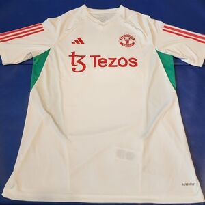 Adidas Men's White Manchester United 2023/24 Training Jersey